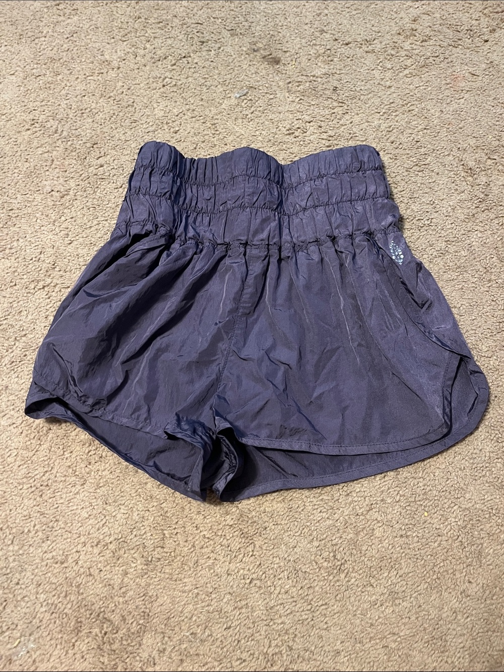 Free People athletic shorts high waisted purpleish